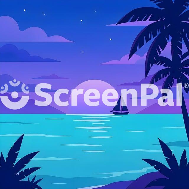 Sailboat Boat Ocean Sea Night Sky