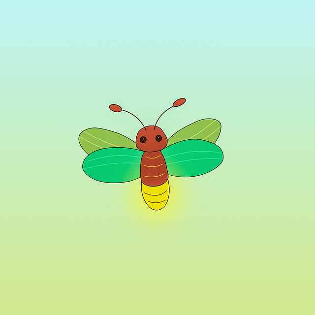 Firefly Drawing Insect Cute Wings