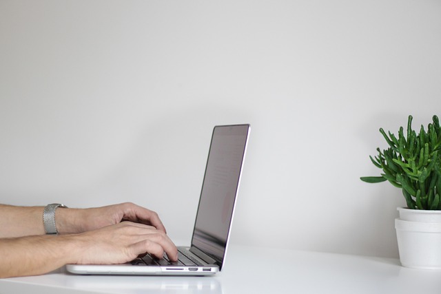 Hands Laptop Working Businessman