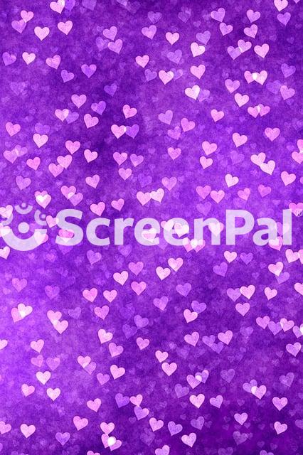 Hearts Bokeh Purple Paper Texture