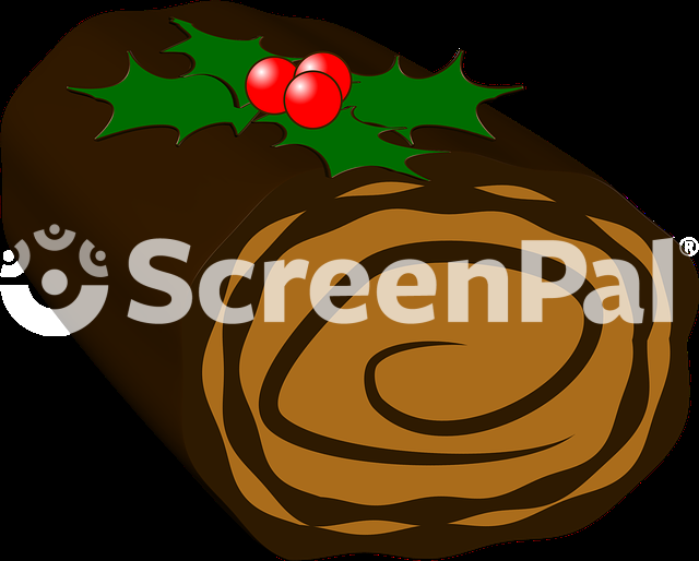 Yule Log Cake Christmas