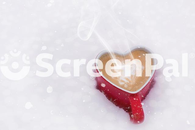 Valentines Day Heart Cup Coffee