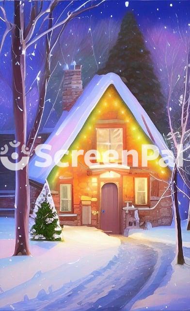 Cabin Winter Ai Generated