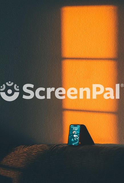 Smartphone Screen Room Wall Sunset