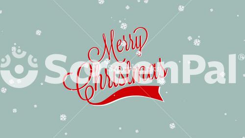 Merry Christmas With Fall Snow In Blue Sky, Motion Holidays And Winter Style Background For New Year And Merry Christmas