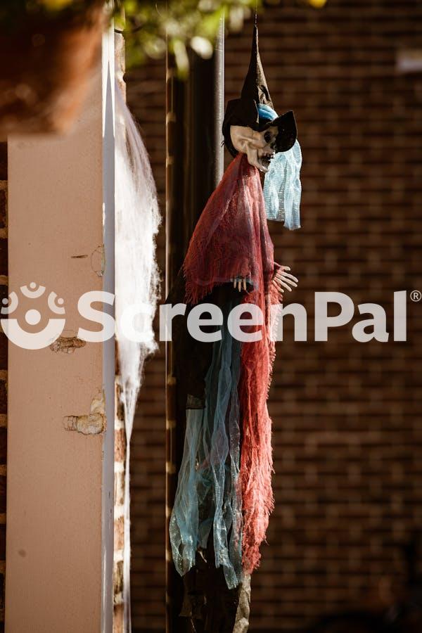 Halloween Decorations Hanging From The Ceiling