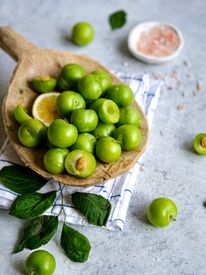 Photo Of Green Plums