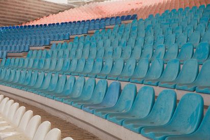 Multi Colored Rows Of Grandstands