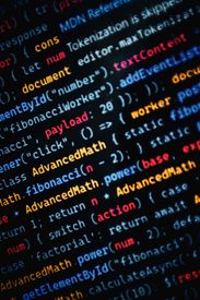Colorful Javascript Code On A Computer Screen