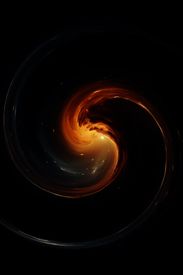 Swirling Cosmic Vortex In Deep Space