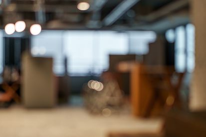 Blurred Abstract Business Office Interior