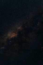 Starry Night Sky With Milky Way Visible