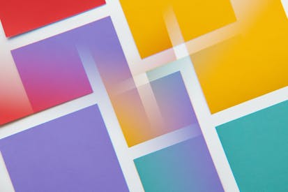 Multiple Overlay Patterns Of Colorful Design