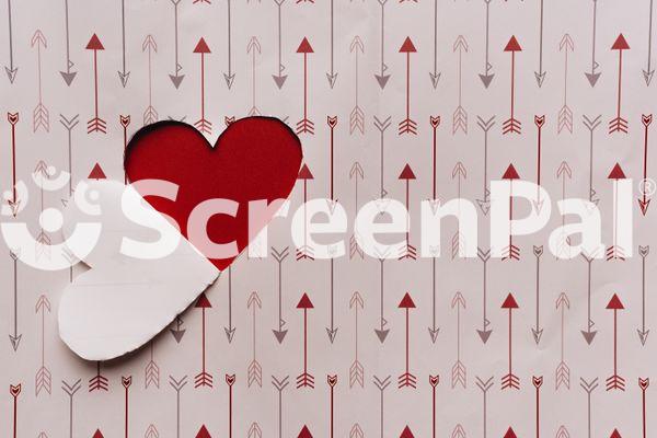 A Heart Cut From A Paper