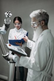 Scientists Testing A Device